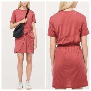 Lululemon unwind your mind rust color dress 37788
